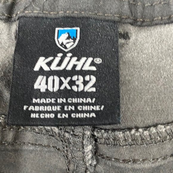 Kuhl Mens Pants 40/32 Steel Gray Free Generatr  Stretch Hiking Outdoor Tapered - Picture 8 of 12